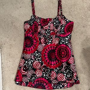 Ally B. Red and pink Tank top